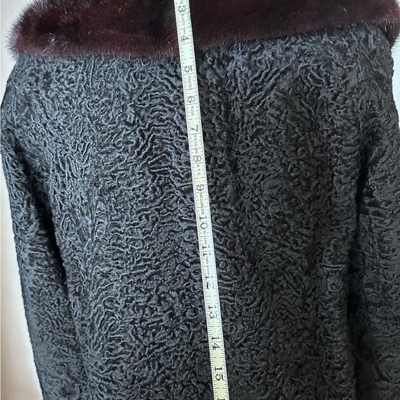 PERSIAN LAMB, MINK FUR COLLAR JACKET - Picture 13 of 16